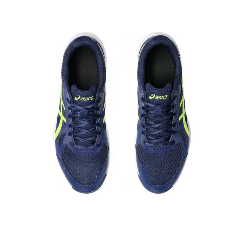 Asics รองเท้าแบดมินตันผู้ชาย Upcourt 6 | Blue Expanse/Safety Yellow (1071A104-400 ) - Image 6