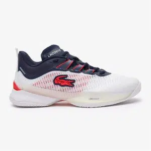Lacoste รองเท้าเทนนิสผู้ชาย AG-LT23 Ultra Textile Tennis Shoes | White / Navy / Red  ( 747SMA0028407 )