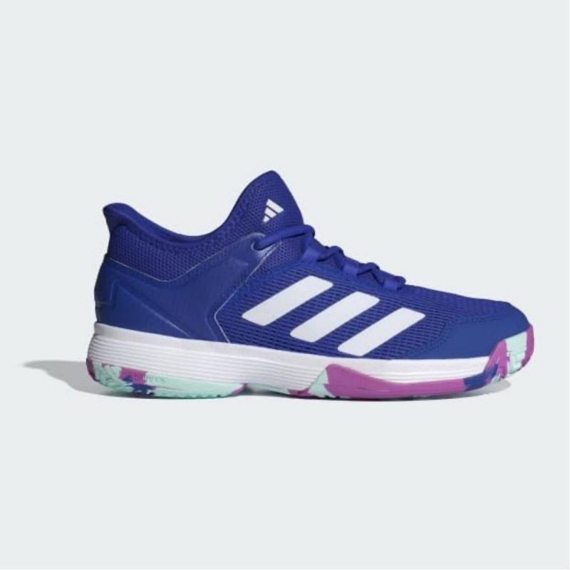 Adidas รองเท้าเทนนิสเด็ก Ubersonic 4 Kids | Lucid Blue / Cloud White / Purple Burst ( IF9103 )