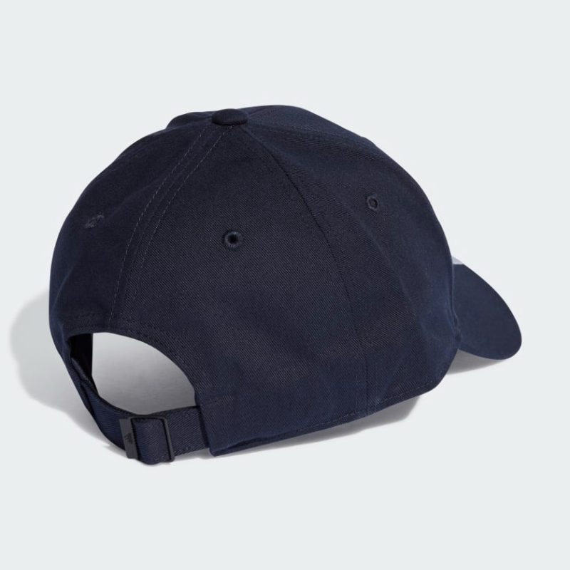 Adidas หมวก 3-Stripes Cotton Twill Baseball Cap | Legend Ink / White ( II3510 ) - Image 2