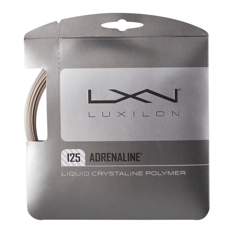 Wilson เอ็นไม้เทนนิส Luxilon Adrenaline 17/1.25mm Tennis String Reel | Platinum ( WRZ993800 )