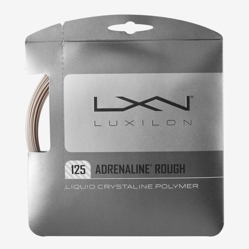 Wilson เอ็นไม้เทนนิส Luxilon Adrenaline Rough 16/1.25mm Tennis String Reel | Platinum ( WRZ994200 )