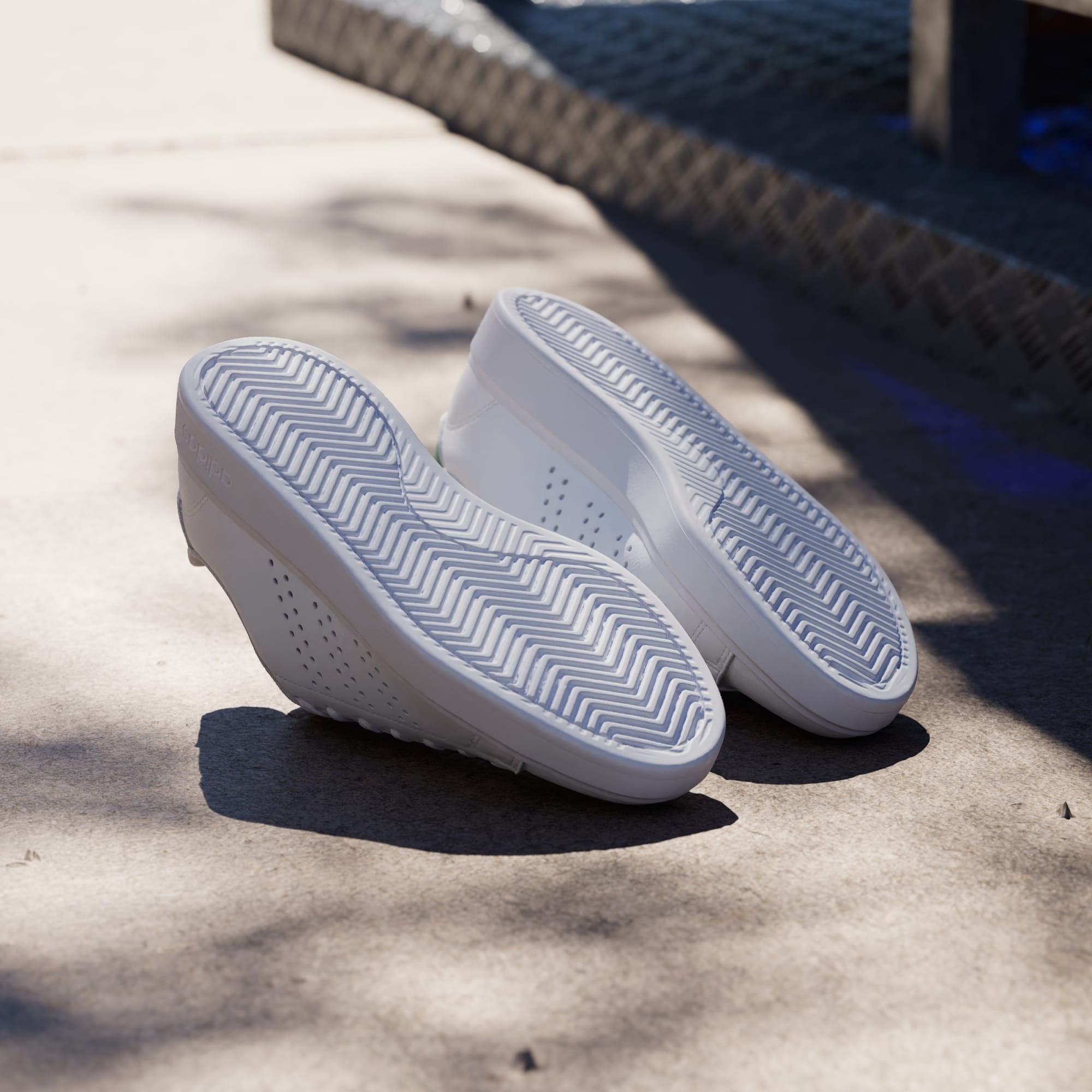 Adidas รองเท้าผ้าใบผู้หญิง Advantage 2.0 | Cloud White/Cloud White/Green ( IH3451 ) - Image 8