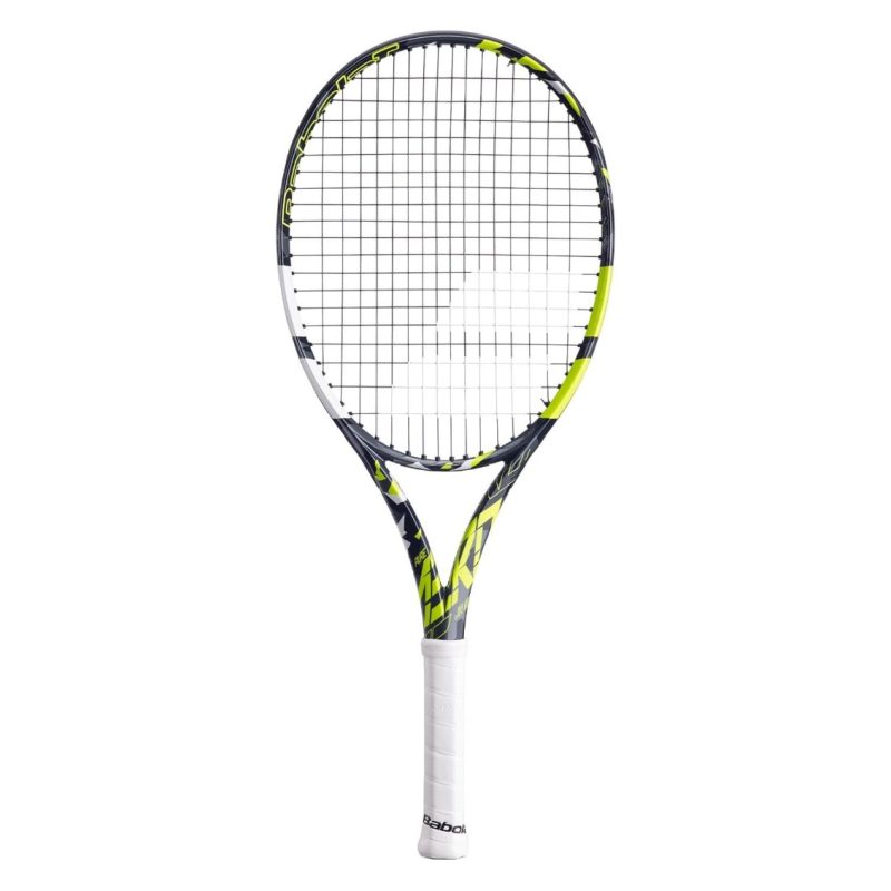 Babolat ไม้เทนนิสเด็ก Pure Aero Junior 26 Tennis Racket | Gray / Yellow / White ( 140464 )