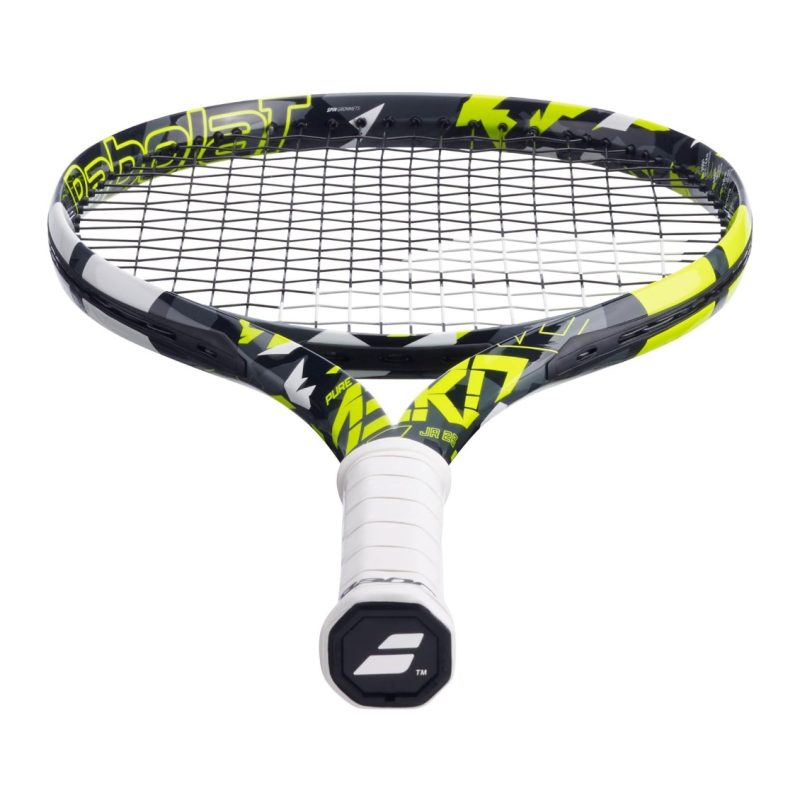 Babolat ไม้เทนนิสเด็ก Pure Aero Junior 26 Tennis Racket | Gray / Yellow / White ( 140464 ) - Image 4