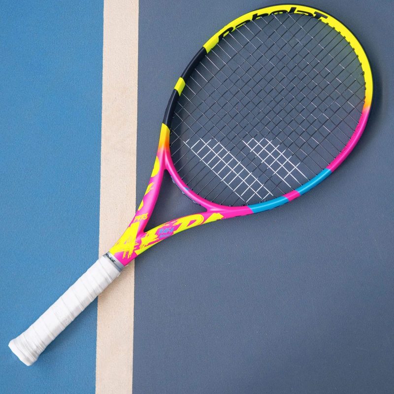 Babolat ไม้เทนนิส Pure Aero Rafa Tennis Racket | Yellow/Pink/Blue ( 101513 ) - Image 21