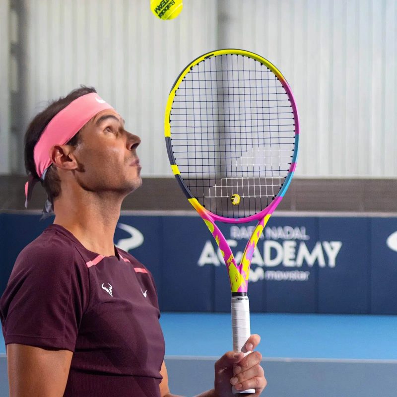 Babolat ไม้เทนนิส Pure Aero Rafa Tennis Racket | Yellow/Pink/Blue ( 101513 ) - Image 24