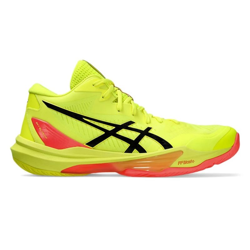 Asics รองเท้าวอลเลย์บอลผู้ชาย Sky Elite FF MT 3 Paris | Safety Yellow/Black ( 1051A084-750 )