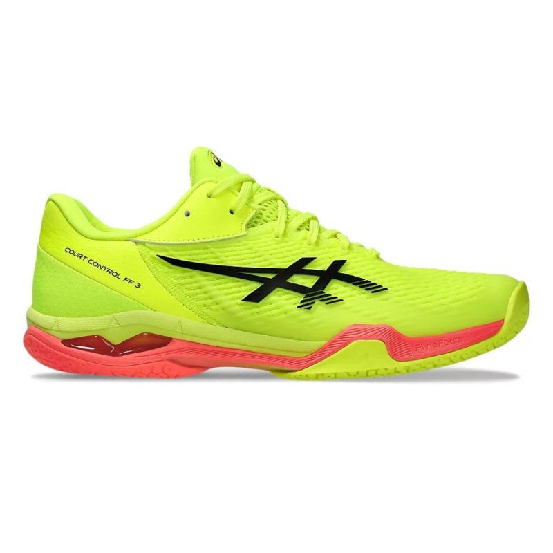Asics รองเท้าแบดมินตันผู้ชาย Court Control FF 3 Paris | Safety Yellow/Black ( 1071A109-750 )