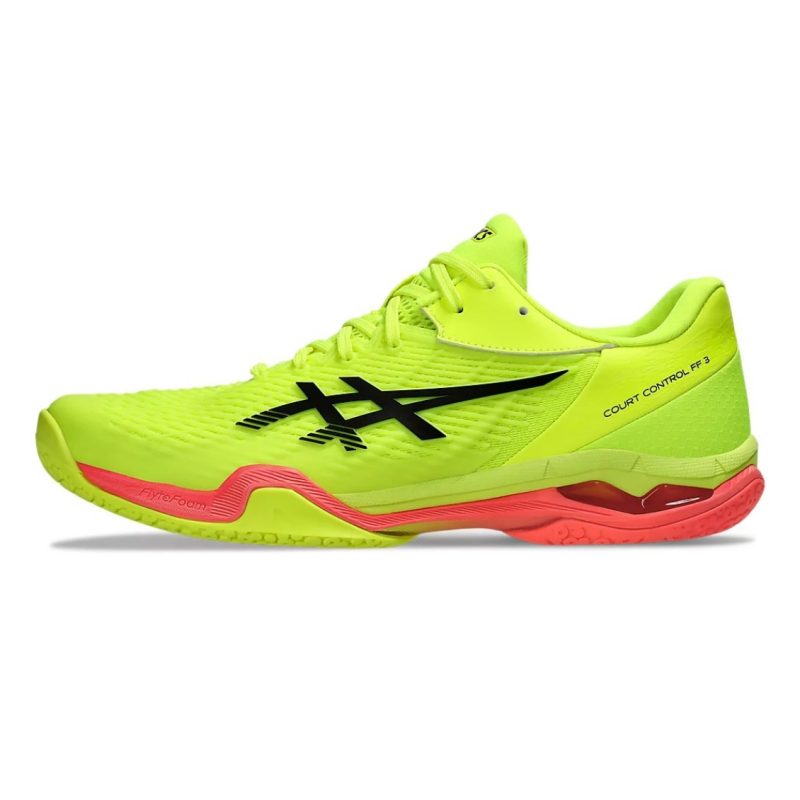 Asics รองเท้าแบดมินตันผู้ชาย Court Control FF 3 Paris | Safety Yellow/Black ( 1071A109-750 ) - Image 6