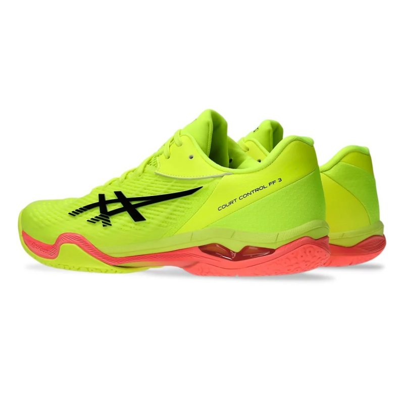 Asics รองเท้าแบดมินตันผู้ชาย Court Control FF 3 Paris | Safety Yellow/Black ( 1071A109-750 ) - Image 4