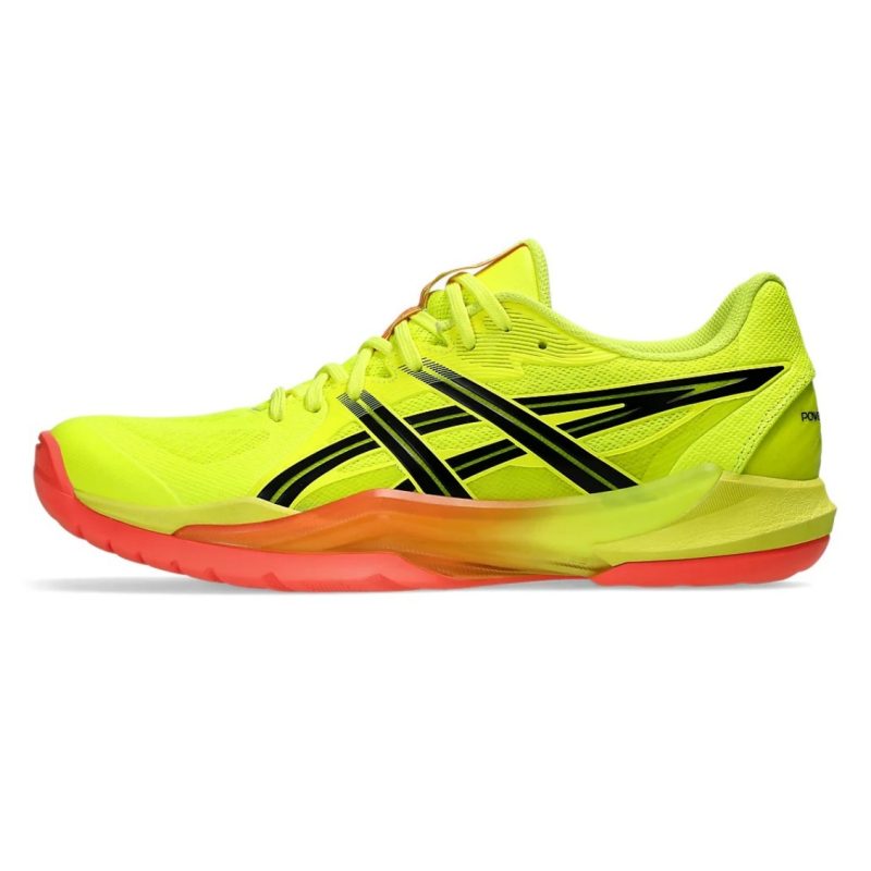 Asics รองเท้าแบดมินตันผู้ชาย Powerbreak FF Paris | Safety Yellow/Black ( 1071A110-750 ) - Image 6