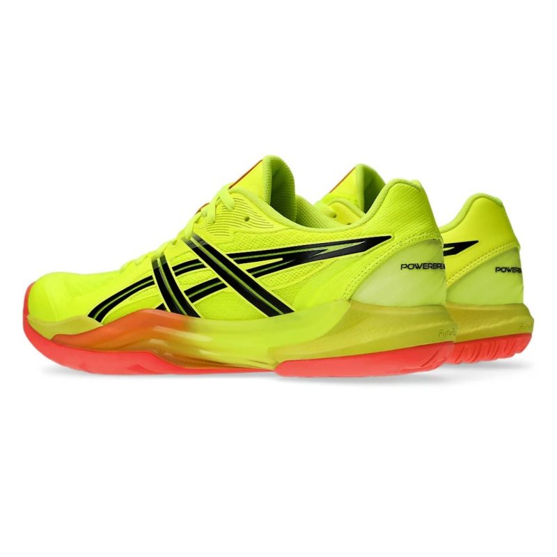 Asics รองเท้าแบดมินตันผู้ชาย Powerbreak FF Paris | Safety Yellow/Black ( 1071A110-750 ) - Image 4