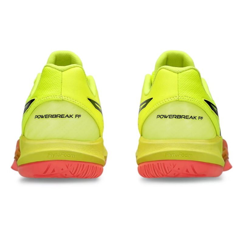 Asics รองเท้าแบดมินตันผู้ชาย Powerbreak FF Paris | Safety Yellow/Black ( 1071A110-750 ) - Image 5