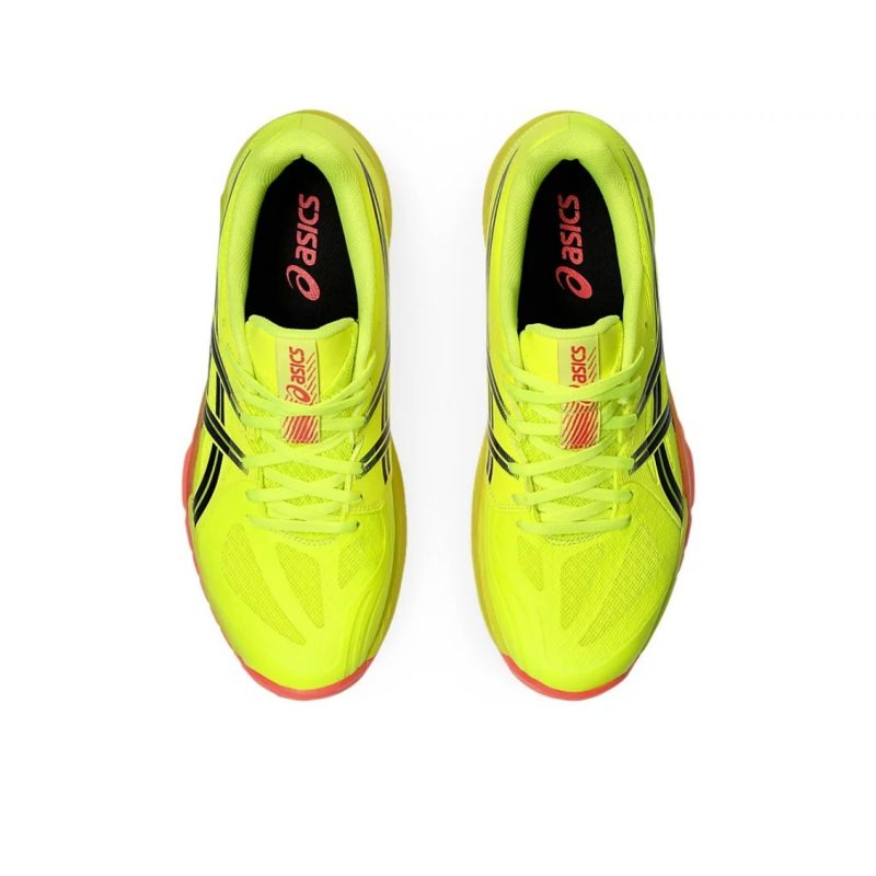 Asics รองเท้าแบดมินตันผู้ชาย Powerbreak FF Paris | Safety Yellow/Black ( 1071A110-750 ) - Image 8