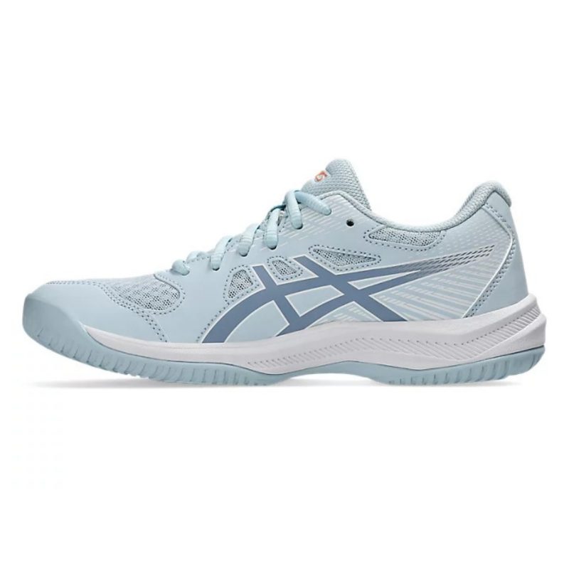 Asics รองเท้าแบดมินตันผู้หญิง Upcourt 6 |  Cool Grey/Grey Blue ( 1072A107-020 ) - Image 2