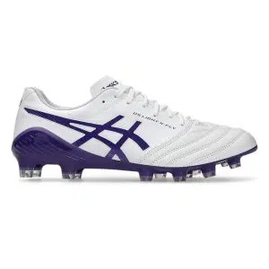 Asics รองเท้าฟุตบอล / สตั๊ด Ds Light X-Fly 5 FG | White/Gentry Purple ( 1101A047-104 )