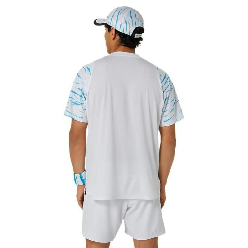 Asics เสื้อเทนนิสผู้ชาย Men’s Men Game SS Top | Brilliant White ( 2041A302-100 ) - Image 2