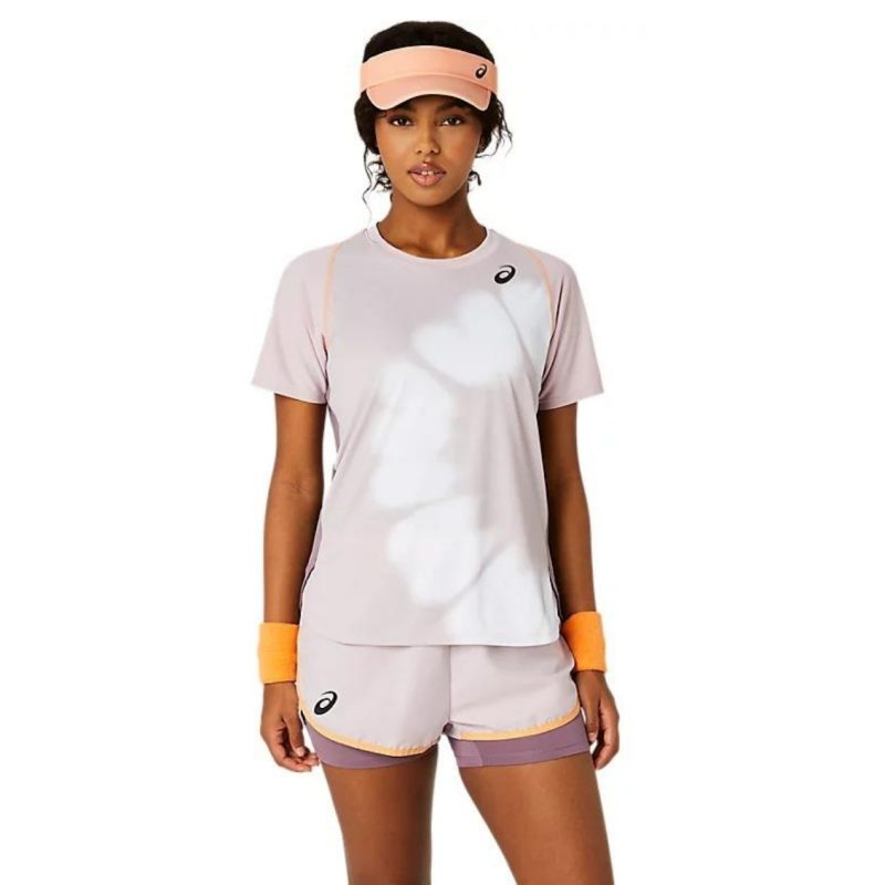 Asics เสื้อเทนนิสผู้หญิง Women’s Game SS Top | Watershed Rose ( 2042A318-704 ) - Image 2