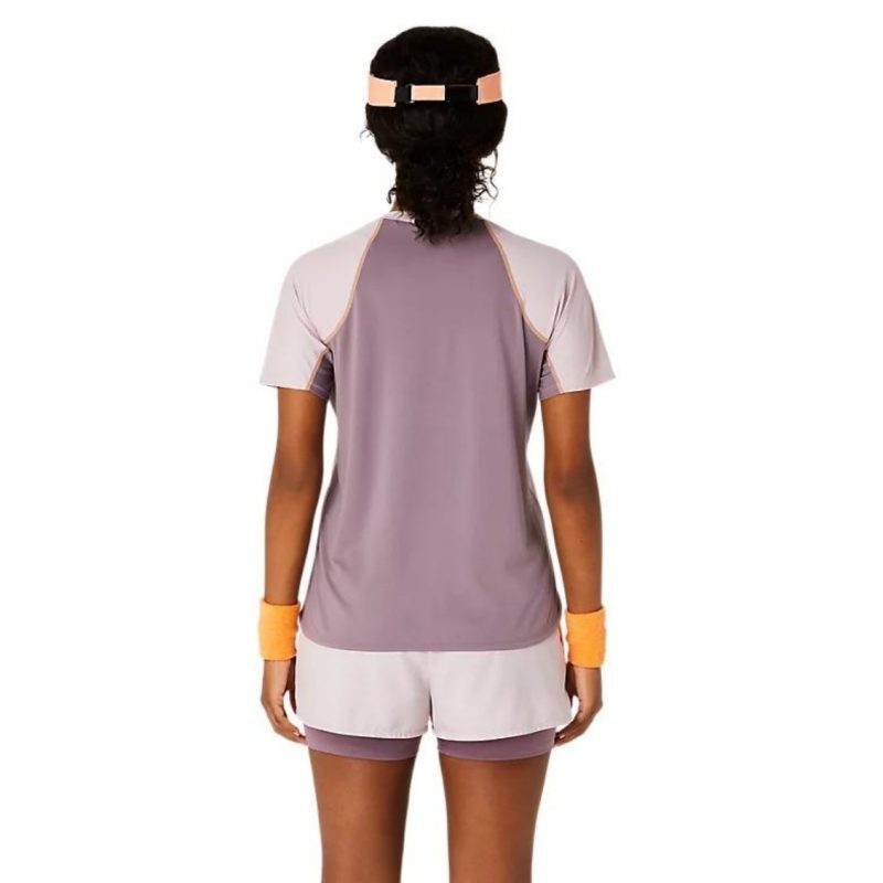 Asics เสื้อเทนนิสผู้หญิง Women’s Game SS Top | Watershed Rose ( 2042A318-704 ) - Image 3