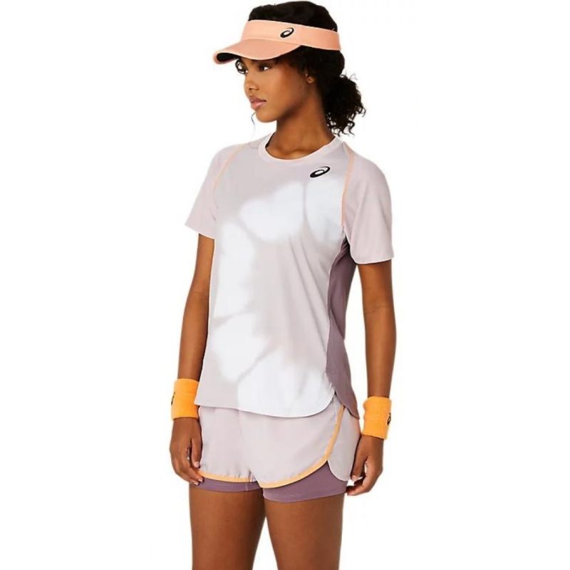 Asics เสื้อเทนนิสผู้หญิง Women’s Game SS Top | Watershed Rose ( 2042A318-704 ) - Image 4