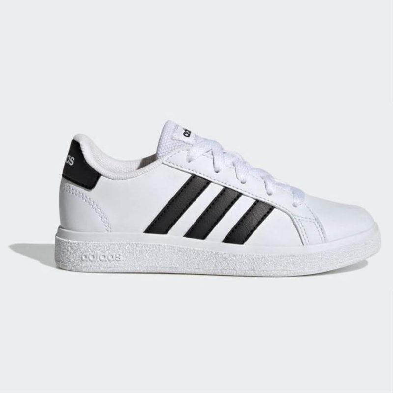 Adidas รองเท้าเทนนิสเด็ก Grand Court 2.0 Kids | Cloud White / Core Black / Core Black ( GW6511 )