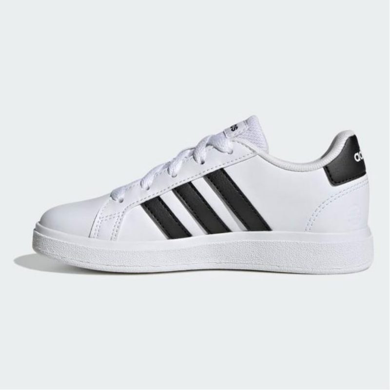 Adidas รองเท้าเทนนิสเด็ก Grand Court 2.0 Kids | Cloud White / Core Black / Core Black ( GW6511 ) - Image 6