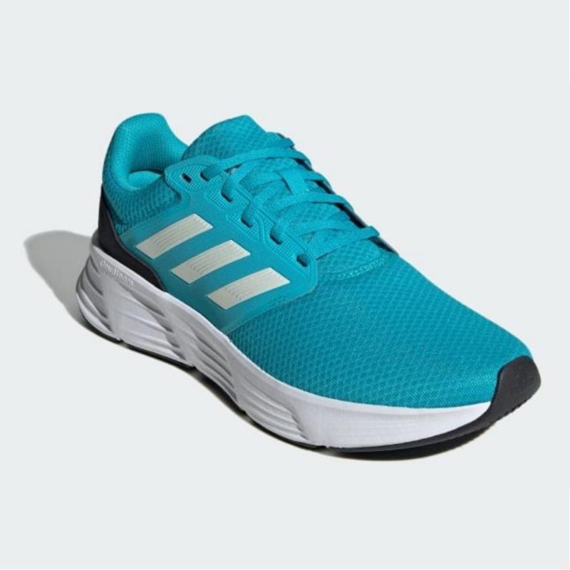 Adidas รองเท้าวิ่งผู้ชาย Galaxy 6 | Lucid Cyan / Zero Metalic / Solar Red ( IE1980 ) - Image 4