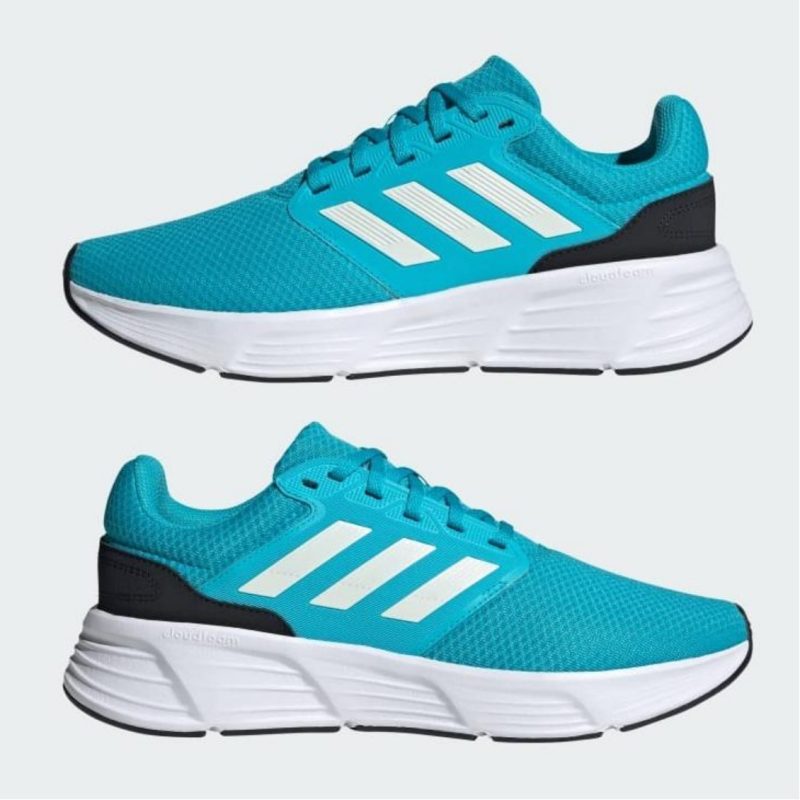 Adidas รองเท้าวิ่งผู้ชาย Galaxy 6 | Lucid Cyan / Zero Metalic / Solar Red ( IE1980 ) - Image 7