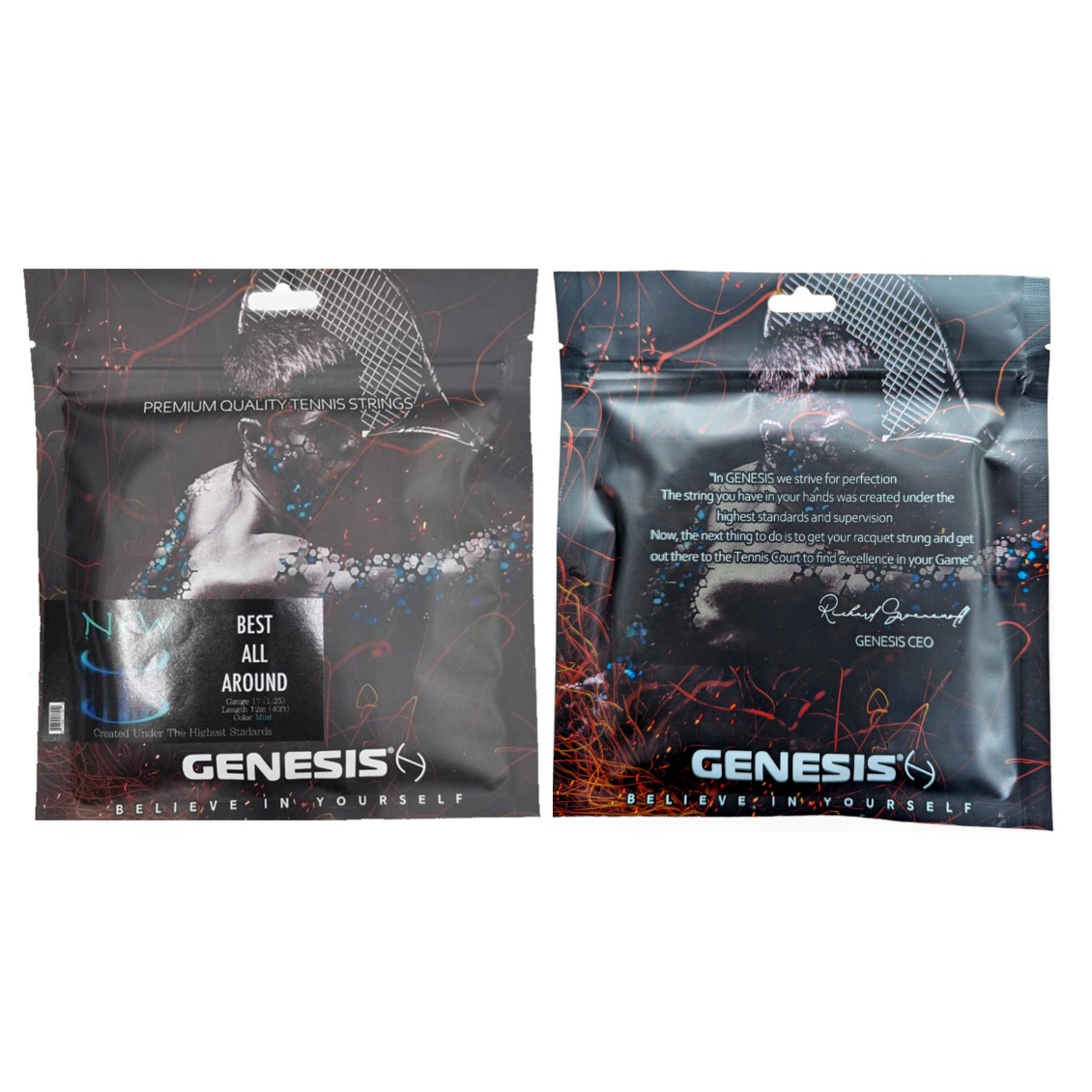 Genesis เอ็นไม้เทนนิส New 17/1.25mm Tennis String Reel | Mint ( GENESISNEW ) - Image 4