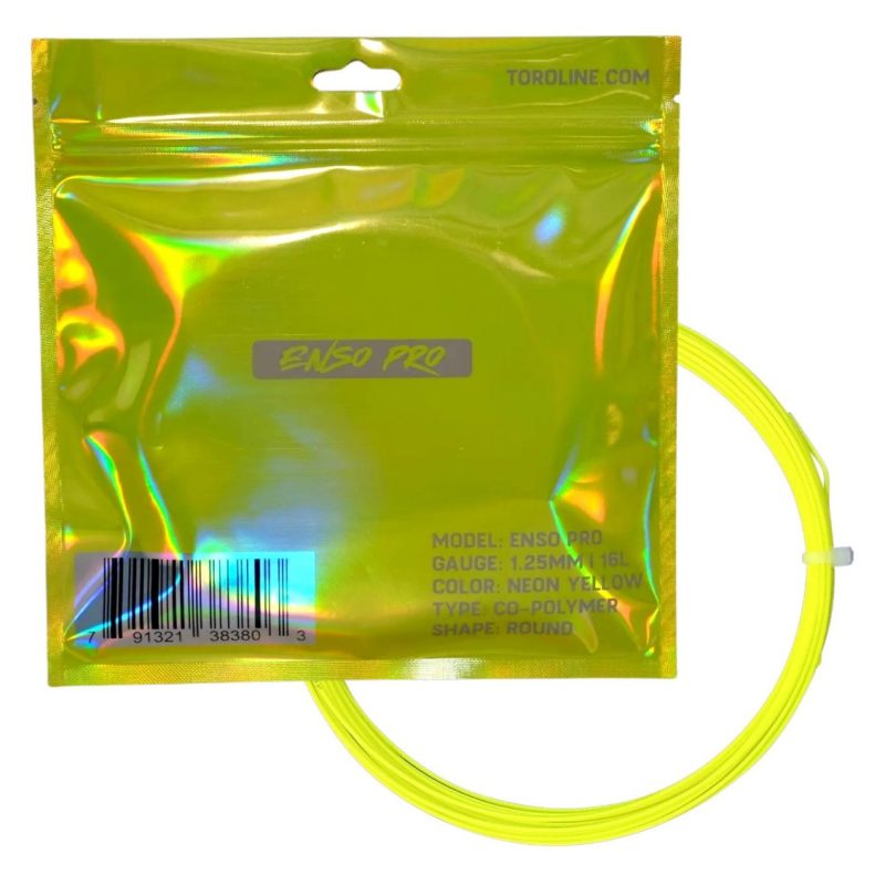 Toroline เอ็นไม้เทนนิส Enso Pro 16/1.25mm Tennis String Reel | Neon Yellow ( 791321383803 )