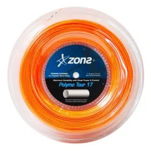Zons เอ็นไม้เทนนิส Polymo Tour 17G/1.23mm Tennis String Reel | Neon Orange ( zonspolymotour17orange )