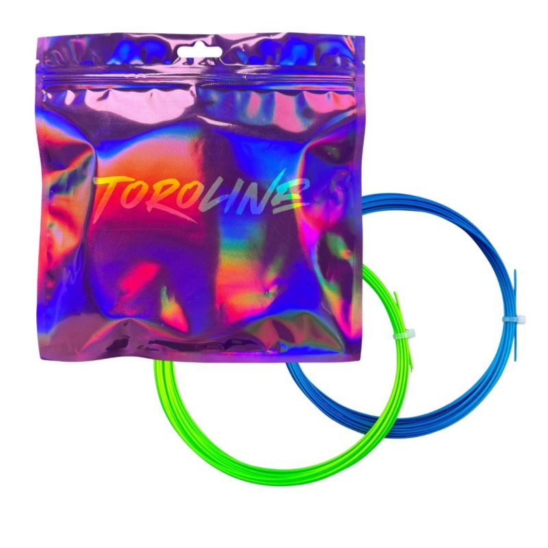 Toroline เอ็นไม้เทนนิส Pro Hybrid 17/1.23mm Tennis String Reel | Neon Green/Neon Blue ( 791321382561 )