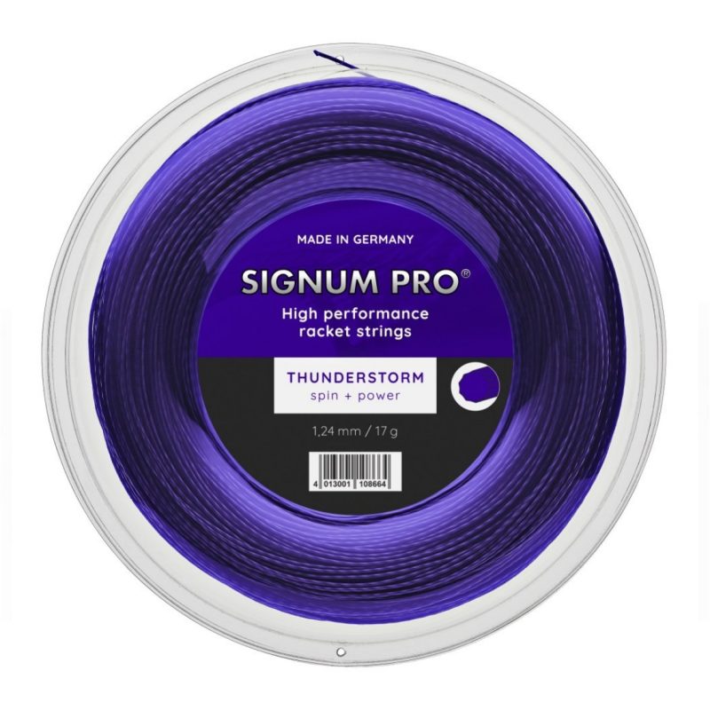 Signum Pro เอ็นไม้เทนนิส Thunderstorm 17G/1.24mm Tennis String Reel | Purple Violet ( 4013001108664 ) - Image 5