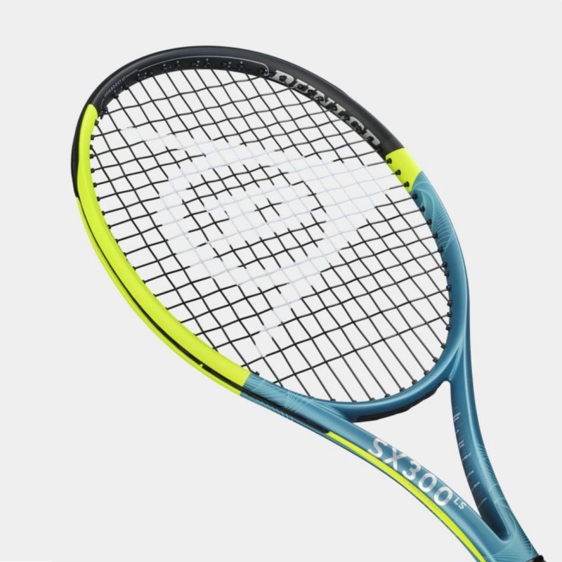 Dunlop ไม้เทนนิส TF 25 SX300 LS Tennis Racket G2 | Black/Lime/Racing Green ( 10361531 ) - Image 4
