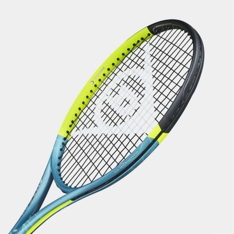 Dunlop ไม้เทนนิส TF 25 SX300 LS Tennis Racket G2 | Black/Lime/Racing Green ( 10361531 ) - Image 5