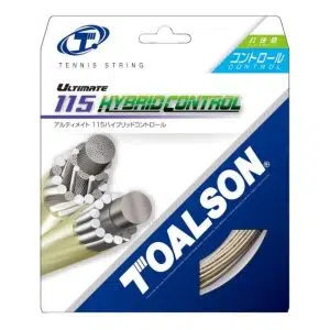 Toalson เอ็นไม้เทนนิส Ultimate 115 Hybrid Control 18L/1.10mm Tennis String Reel | Gold/White ( 4931946003823 )