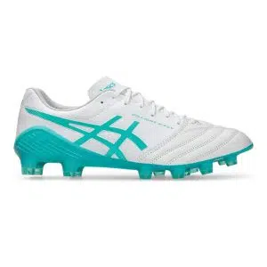 Asics รองเท้าฟุตบอล / สตั๊ด Ds Light X-Fly 5 | White/Sea Glass ( 1101A047-105 )