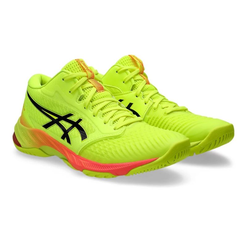 Asics รองเท้าวอลเลย์บอลผู้ชาย Netburner Ballistic FF MT 3 Paris | Safety Yellow/Black ( 1051A086-750 ) - Image 4