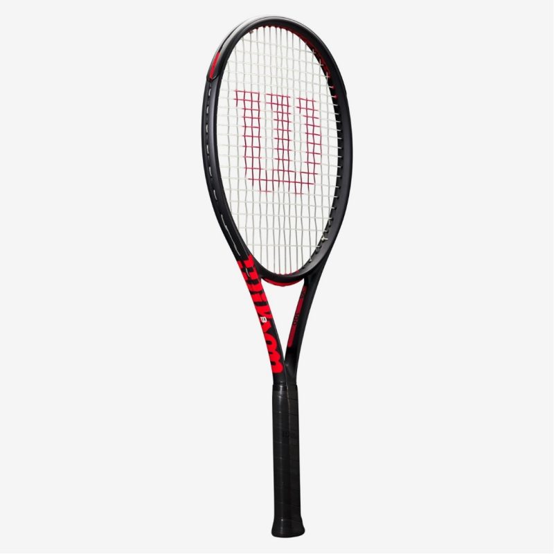 Wilson ไม้เทนนิส Clash 100 Pro V3 Tennis Racket FRM 2 4 1/4 | Black/Red ( WR172711U2 ) - Image 2