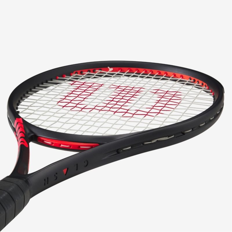 Wilson ไม้เทนนิส Clash 100 Pro V3 Tennis Racket FRM 2 4 1/4 | Black/Red ( WR172711U2 ) - Image 5