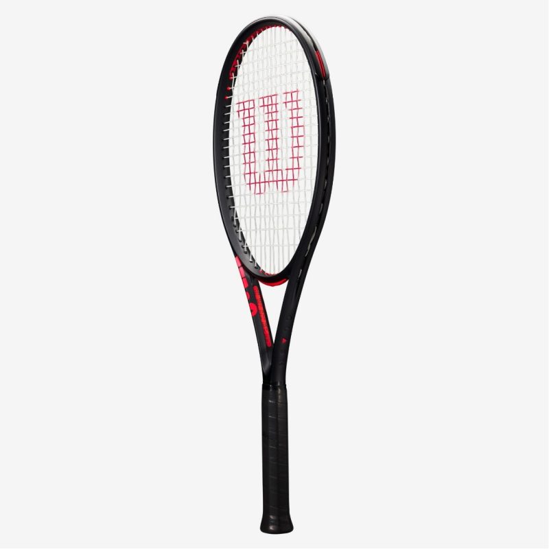 Wilson ไม้เทนนิส Clash 100 Pro V3 Tennis Racket FRM 2 4 1/4 | Black/Red ( WR172711U2 ) - Image 3