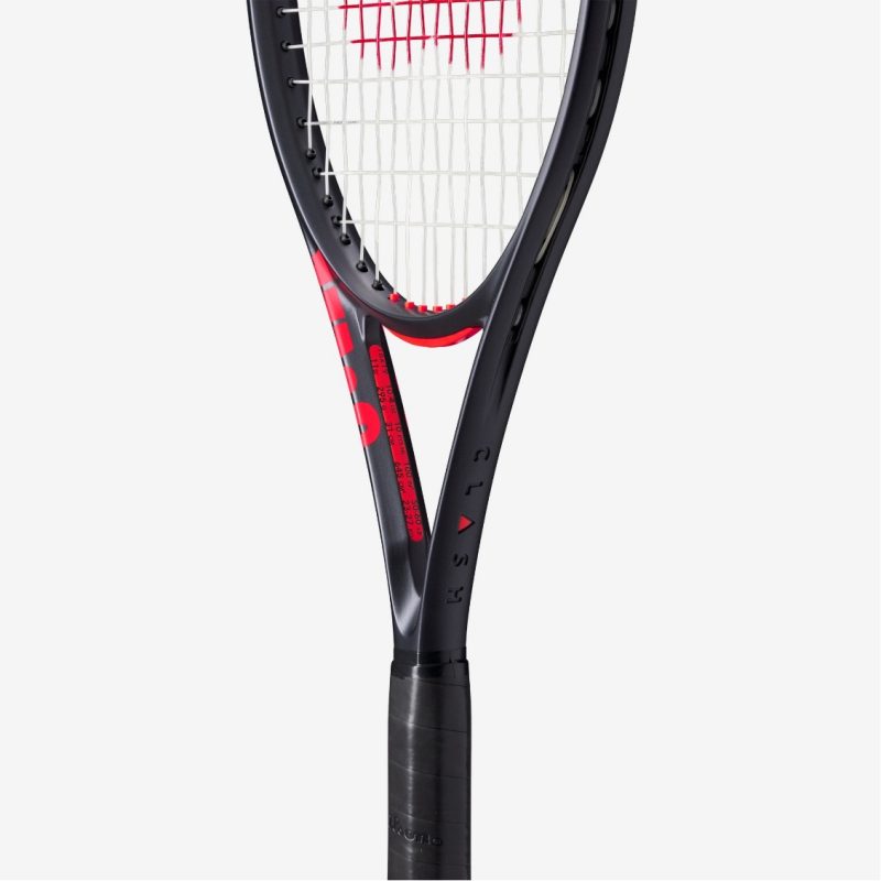 Wilson ไม้เทนนิส Clash 100 V3 Tennis Racket FRM 2 4 1/4 | Black/Red ( WR172811U2 ) - Image 4