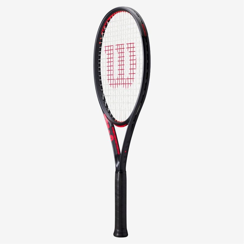 Wilson ไม้เทนนิส Clash 100 V3 Tennis Racket FRM 2 4 1/4 | Black/Red ( WR172811U2 ) - Image 3