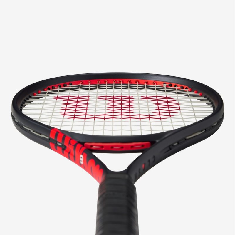 Wilson ไม้เทนนิส Clash 100 V3 Tennis Racket FRM 2 4 1/4 | Black/Red ( WR172811U2 ) - Image 7