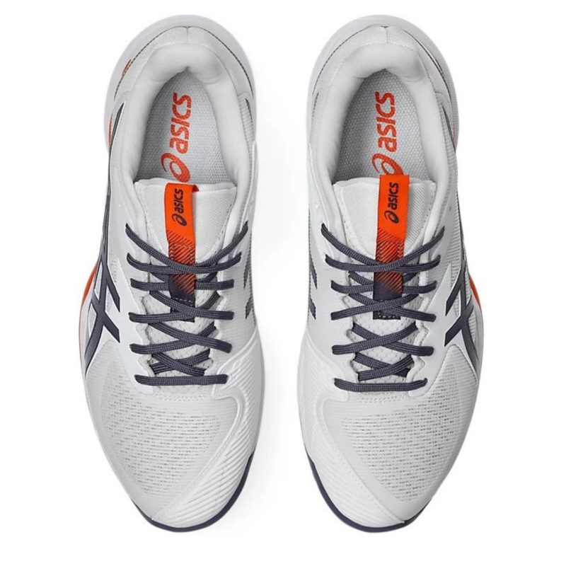 Asics รองเท้าเทนนิสผู้ชาย Solution Speed FF 3 | White/Greyish Purple ( 1041A438-103 ) - Image 8