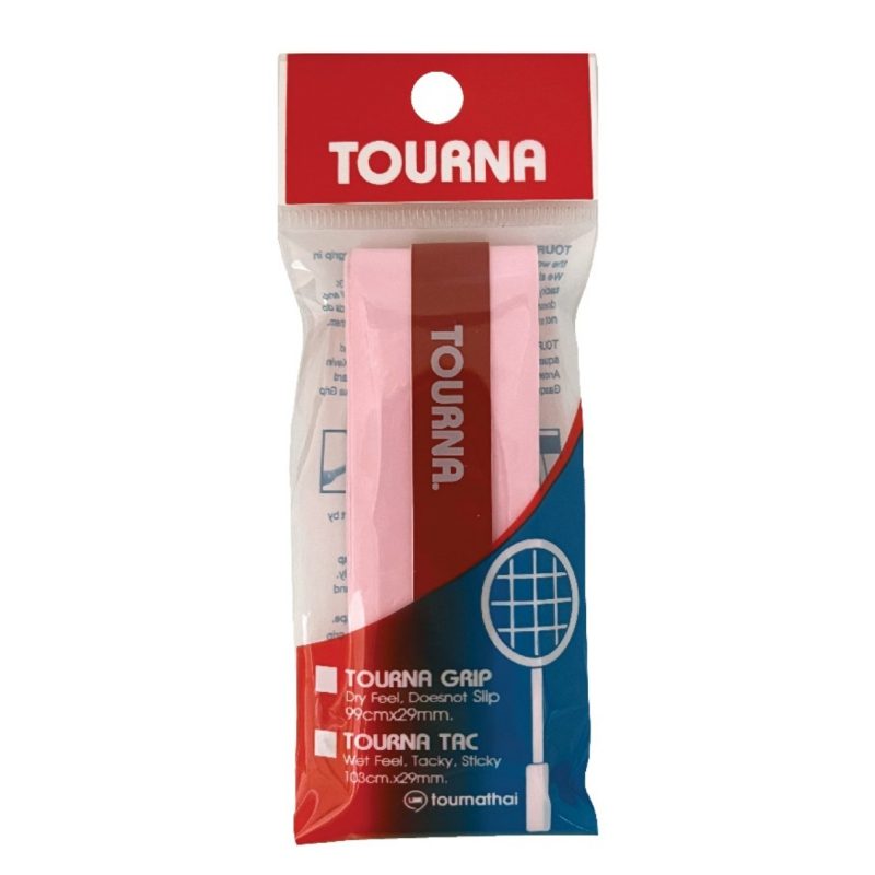 Tourna เทปพันด้าม/กริ๊ปพันด้ามไม้เทนนิส Tac 1XL Tape Racket Tennis | Pink ( 8857200342834PK )