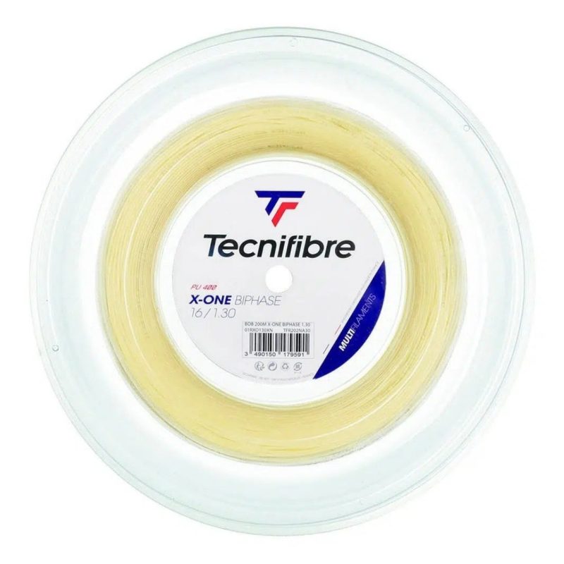 Tecnifibre เอ็นไม้เทนนิส X-One Biphase 16/1.30mm Tennis Strings Reel | Natural ( TFR202NA30 ) - Image 2