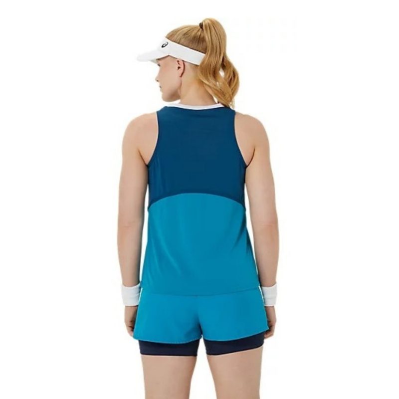 Asics เสื้อเทนนิสผู้หญิง Women’s Match Actibreeze Tank | Teal Blue l ( 2042A316-424 ) - Image 5