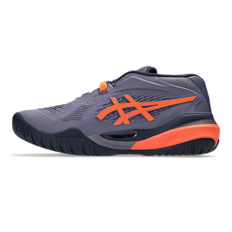 Asics รองเท้าเทนนิสผู้ชาย Gel-Resolution X Wide (2E) | Greyish Purple/Nova Orange ( 1041A487-500 ) - Image 2